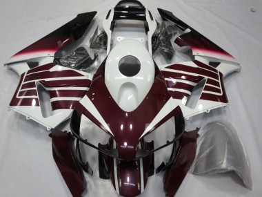 Purple and White 2003-2004 CBR600RR Motorcycle Fairings