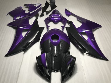 Purple w Carbon Fiber Style 2008-2016 R6 Motorcycle Fairings