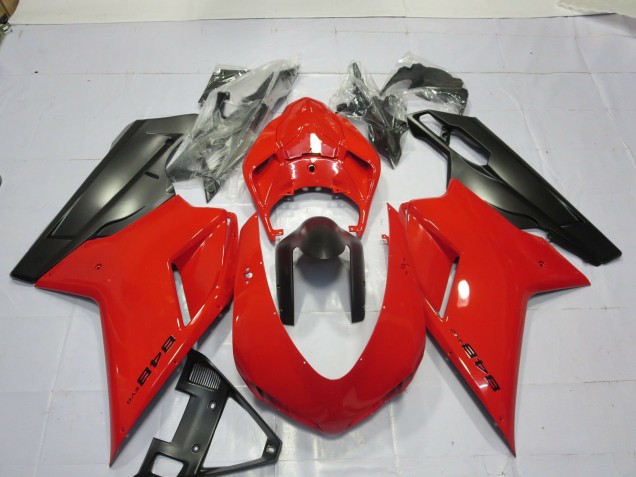 Red 2007-2014 Ducati 848 1098 1198 Motorcycle Fairings Red 2007-2014 Ducati 848 1098 1198 Motorcycle Fairings
