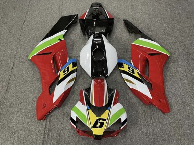Red 6 2004-2005 CBR1000RR Motorcycle Fairings