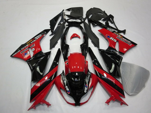 Red Black 2009-2012 ZX6R Motorcycle Fairings Red Black 2009-2012 ZX6R Motorcycle Fairings