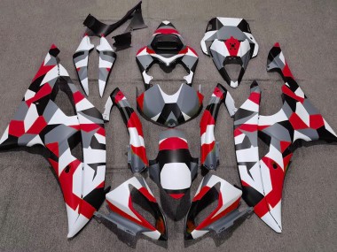 Red Camo Plain 2008-2016 R6 Motorcycle Fairings