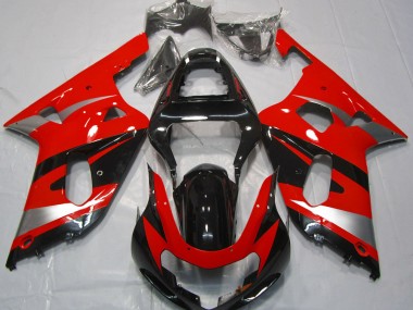 Red OEM Style 2001-2003 GSXR 600-750 Motorcycle Fairings