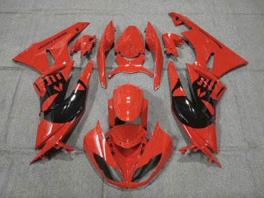 Red Punisher 2009-2012 ZX6R Motorcycle Fairings