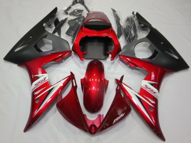 Red & White 2003-2004 R6 Motorcycle Fairings