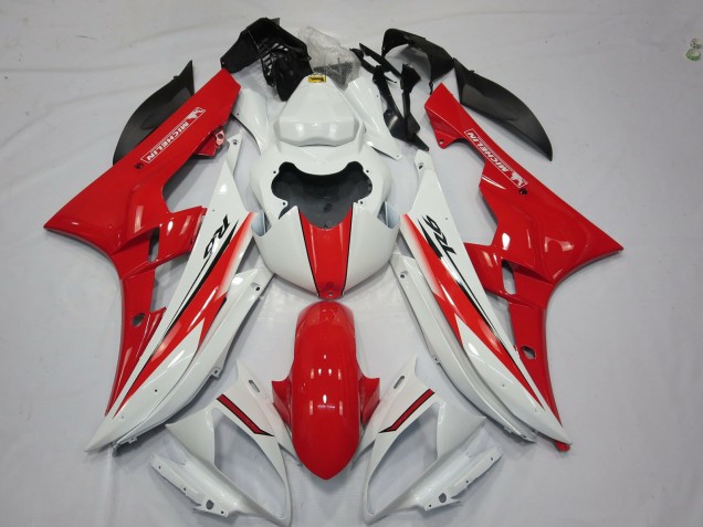 Red White OEM Style 2006-2007 R6 Motorcycle Fairings Red White OEM Style 2006-2007 R6 Motorcycle Fairings