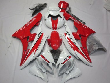 Red White Style Design 2006-2007 R6 Motorcycle Fairings