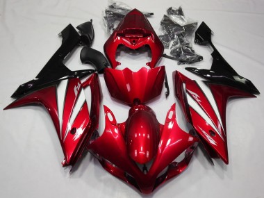 Red White and Black 2007-2008 R1 Motorcycle Fairings