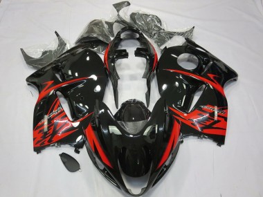 Red and Black 1997-2007 GSXR 1300 Hayabusa Motorcycle Fairings
