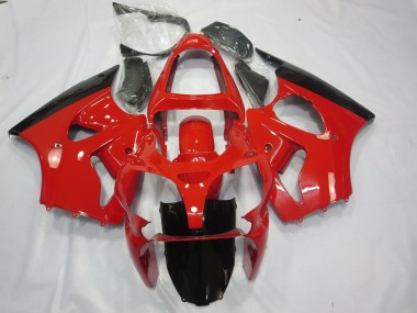 Red and Black 2000-2002 ZX6R Motorcycle Fairings
