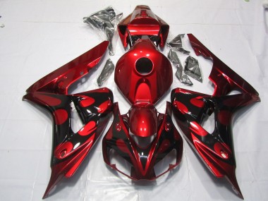Red and Black Candy 2006-2007 CBR1000RR Motorcycle Fairings
