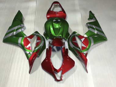 Red and Green Captain America 2007-2008 CBR600RR Motorcycle Fairings