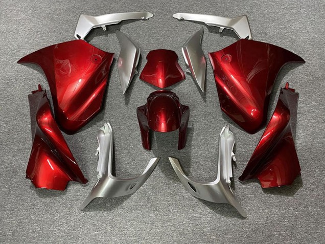 Red and Silver 2010-2013 VFR1200 Motorcycle Fairings Red and Silver 2010-2013 VFR1200 Motorcycle Fairings