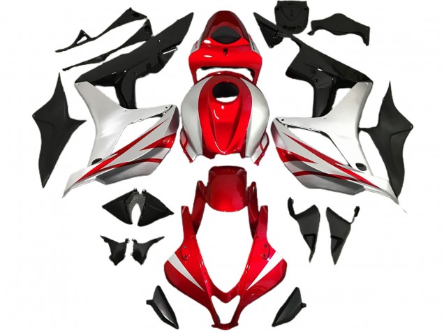 Red and Silver OEM Style 2007-2008 CBR600RR Motorcycle Fairings Red and Silver OEM Style 2007-2008 CBR600RR Motorcycle Fairings