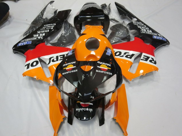 Repsol Man Power 2005-2006 CBR600RR Motorcycle Fairings Repsol Man Power 2005-2006 CBR600RR Motorcycle Fairings