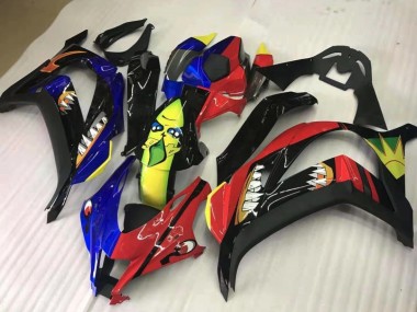 Share Red and Blue 2016-2019 ZX10R Motorcycle Fairings