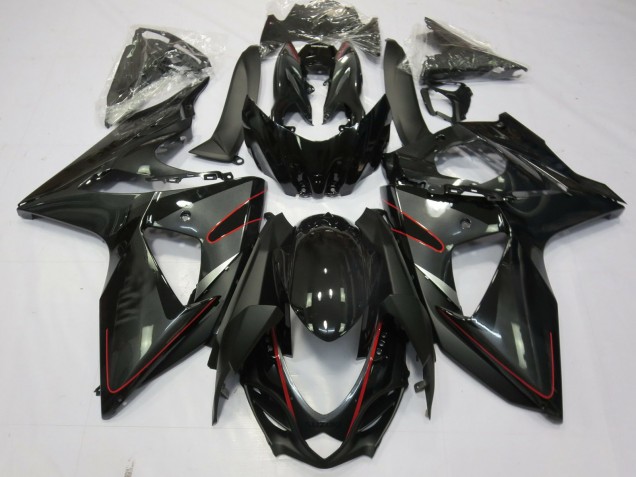Silver Black and Red 2009-2016 GSXR 1000 Motorcycle Fairings Silver Black and Red 2009-2016 GSXR 1000 Motorcycle Fairings