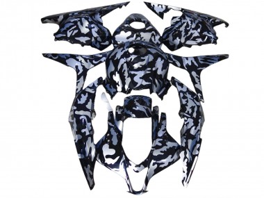 Silver Snow Camo 2009-2012 CBR600RR Motorcycle Fairings