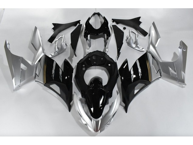 Silver and Black 2018-2023 Ninja 400 Motorcycle Fairings Silver and Black 2018-2023 Ninja 400 Motorcycle Fairings