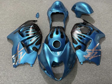 Sky Blue and Black 1997-2007 GSXR 1300 Hayabusa Motorcycle Fairings