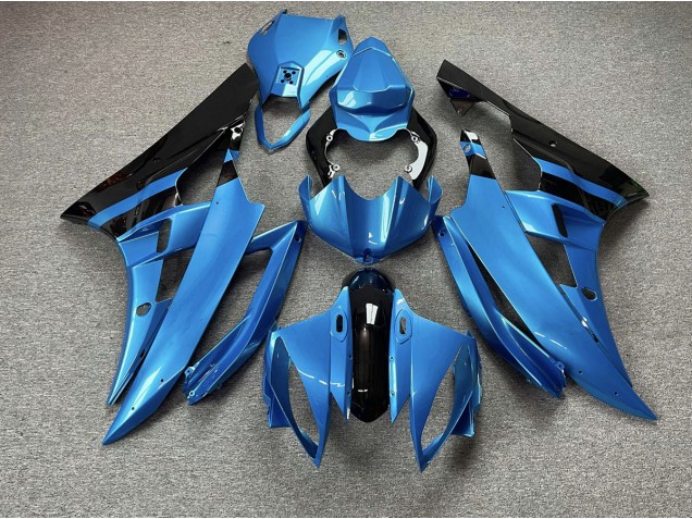 Sky Blue and Black 2006-2007 R6 Motorcycle Fairings Sky Blue and Black 2006-2007 R6 Motorcycle Fairings