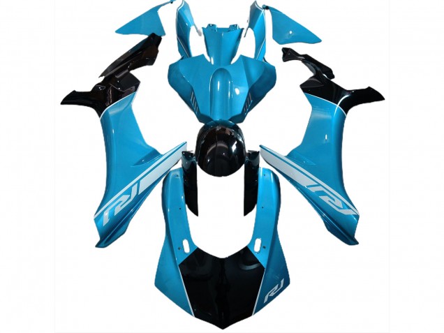 Sky Blue and Black 2015-2019 R1 Motorcycle Fairings Sky Blue and Black 2015-2019 R1 Motorcycle Fairings