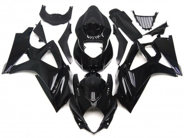 Slick Gloss Black Style 2007-2008 GSXR 1000 Motorcycle Fairings