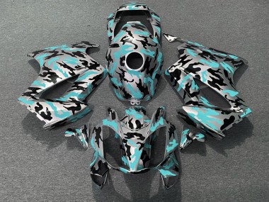 Teal Camo 2002-2012 VFR800 Motorcycle Fairings