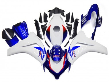 Vibrant Blue Star 2008-2011 CBR1000RR Motorcycle Fairings