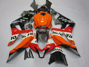 Vibrant Orange Repsol 2007-2008 CBR600RR Motorcycle Fairings