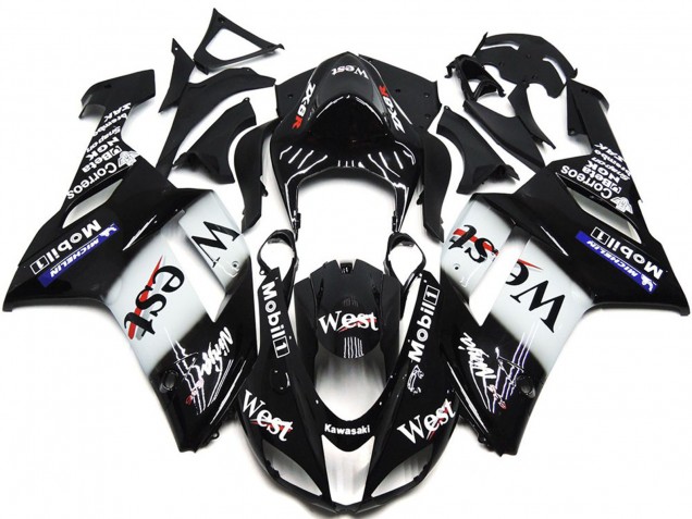 West Gloss Slick 2007-2008 ZX6R Motorcycle Fairings West Gloss Slick 2007-2008 ZX6R Motorcycle Fairings