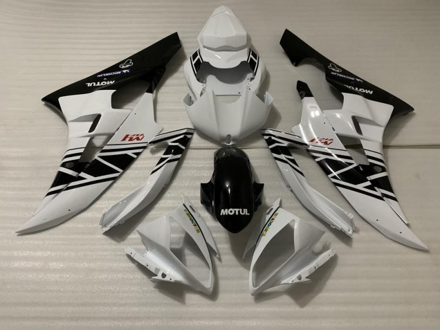 White Black Design 2006-2007 R6 Motorcycle Fairings White Black Design 2006-2007 R6 Motorcycle Fairings