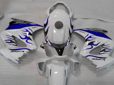 White Blue Flame 2002-2012 VFR800 Motorcycle Fairings