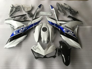 White Blue and Black 2015-2018 R3 Motorcycle Fairings