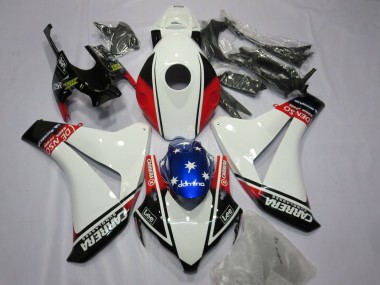White Carrera 2008-2011 CBR1000RR Motorcycle Fairings