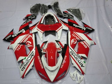 White Red 2006-2007 ZX10R Motorcycle Fairings