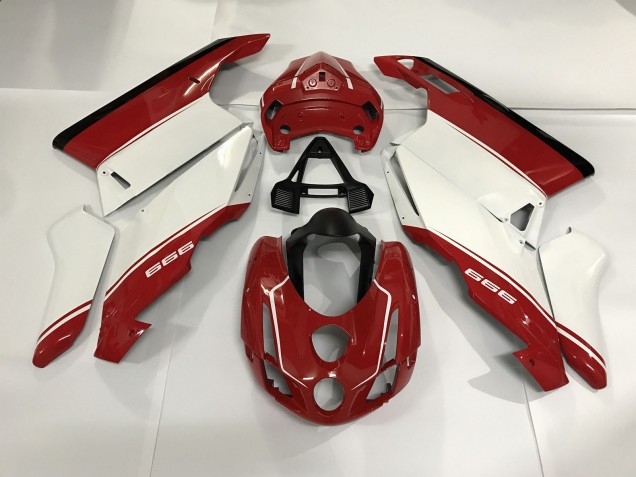 White Red and Black 2003-2004 Ducati 749 999 Motorcycle Fairings White Red and Black 2003-2004 Ducati 749 999 Motorcycle Fairings