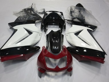 White Red and Black 2008-2012 Ninja 250 Motorcycle Fairings
