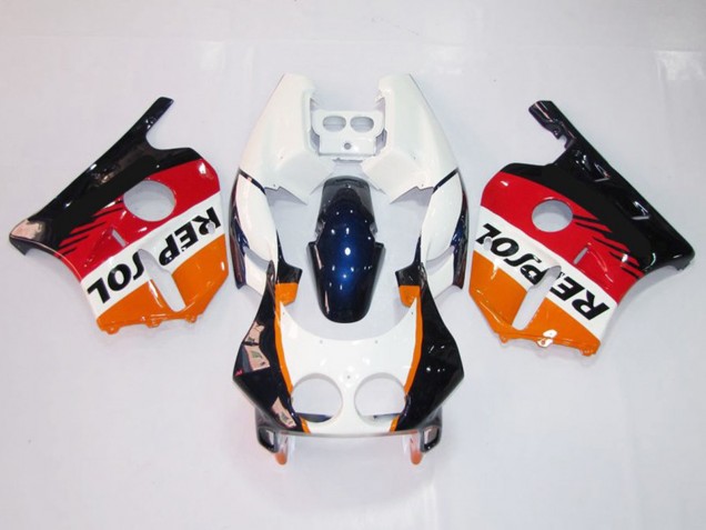 White Repsol 1990-1998 CBR250RR Motorcycle Fairings White Repsol 1990-1998 CBR250RR Motorcycle Fairings