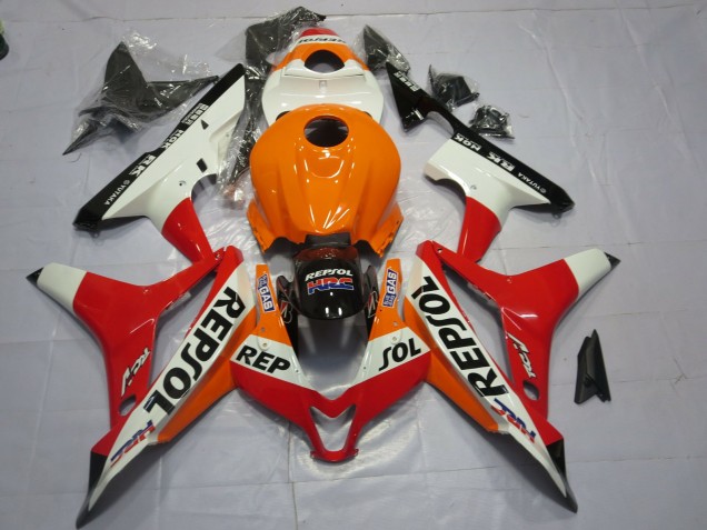 White Repsol 2007-2008 CBR600RR Motorcycle Fairings White Repsol 2007-2008 CBR600RR Motorcycle Fairings