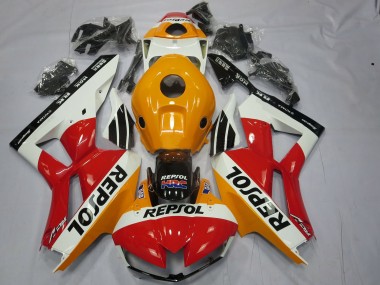 White Repsol 2013-2023 CBR600RR Motorcycle Fairings