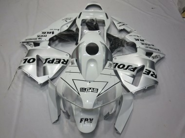White Silver Repsol 2003-2004 CBR600RR Motorcycle Fairings