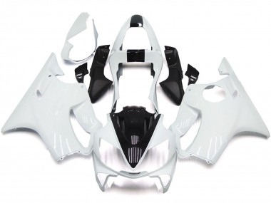 White and Black 2001-2003 CBR600 F4i Motorcycle Fairings