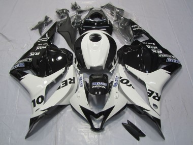White and Black Repsol 2009-2012 CBR600RR Motorcycle Fairings