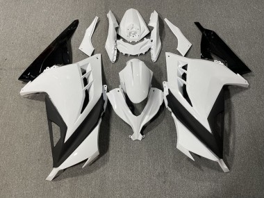White and Black Sharp Gloss 2013-2018 Ninja 300 Motorcycle Fairings
