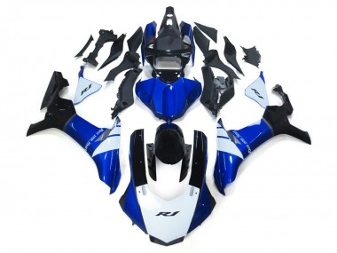 White and Blue 2015-2019 R1 Motorcycle Fairings