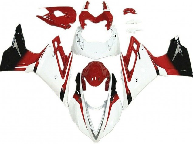White and Red 2013-2016 Daytona 675 Motorcycle Fairings White and Red 2013-2016 Daytona 675 Motorcycle Fairings