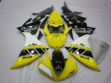Yellow And White 2012-2014 R1 Motorcycle Fairings