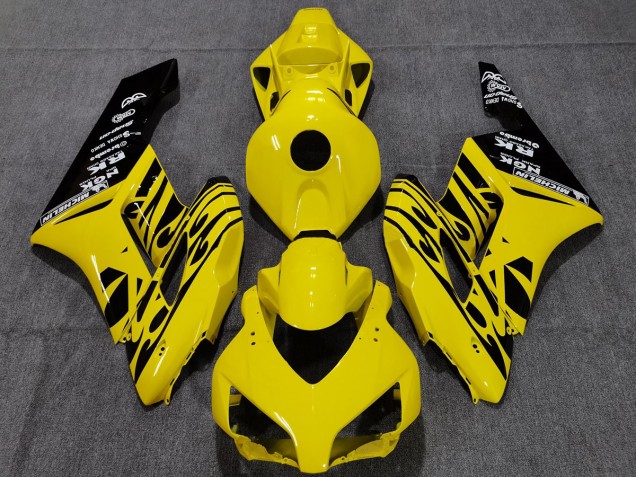 Yellow Black Flame 2004-2005 CBR1000RR Motorcycle Fairings Yellow Black Flame 2004-2005 CBR1000RR Motorcycle Fairings