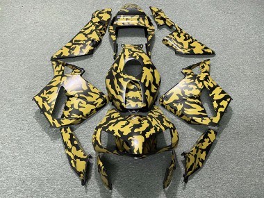 Yellow Camo 2003-2004 CBR600RR Motorcycle Fairings